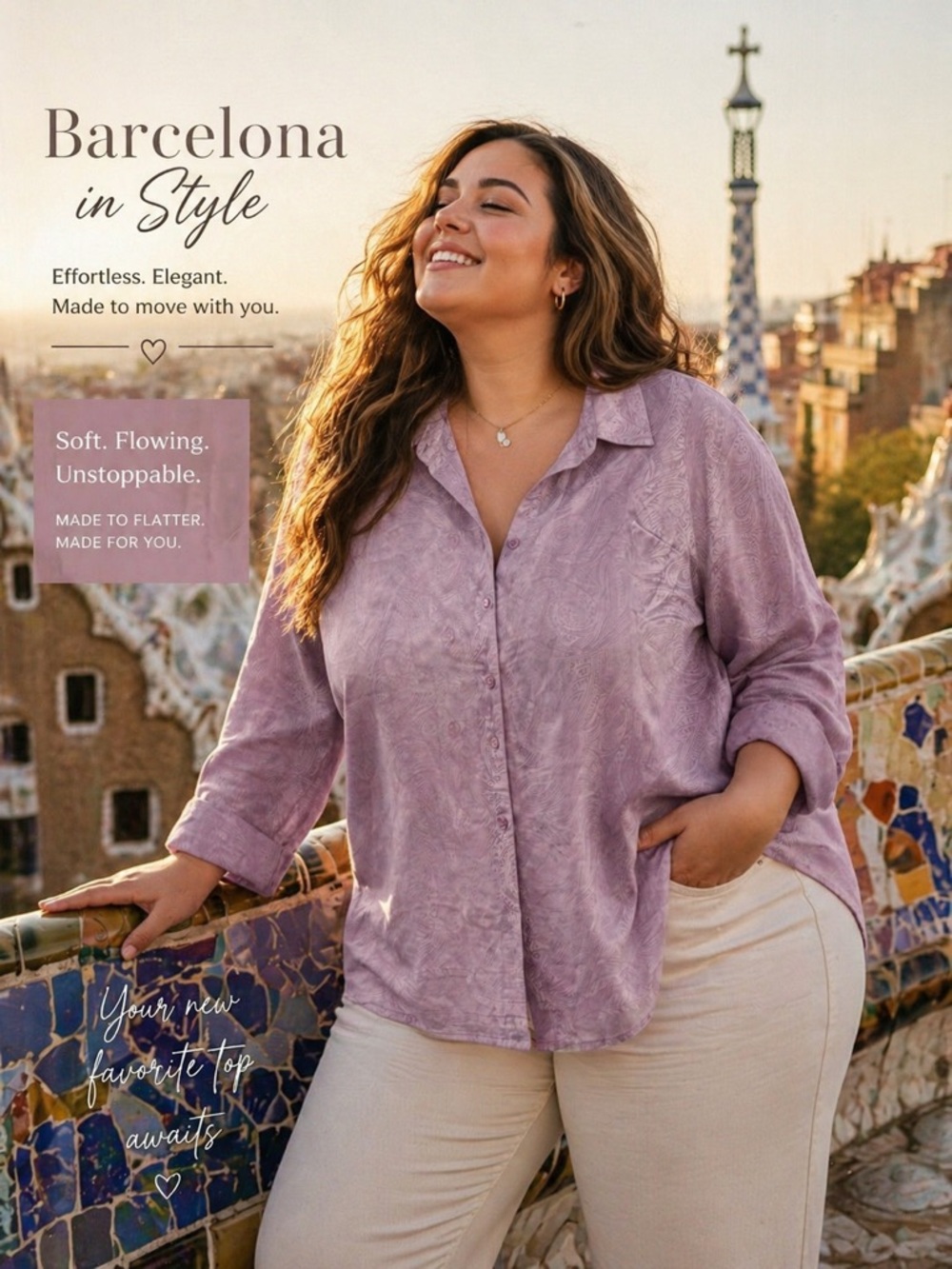 🩷Chico's Lilac Button-Down Shirt